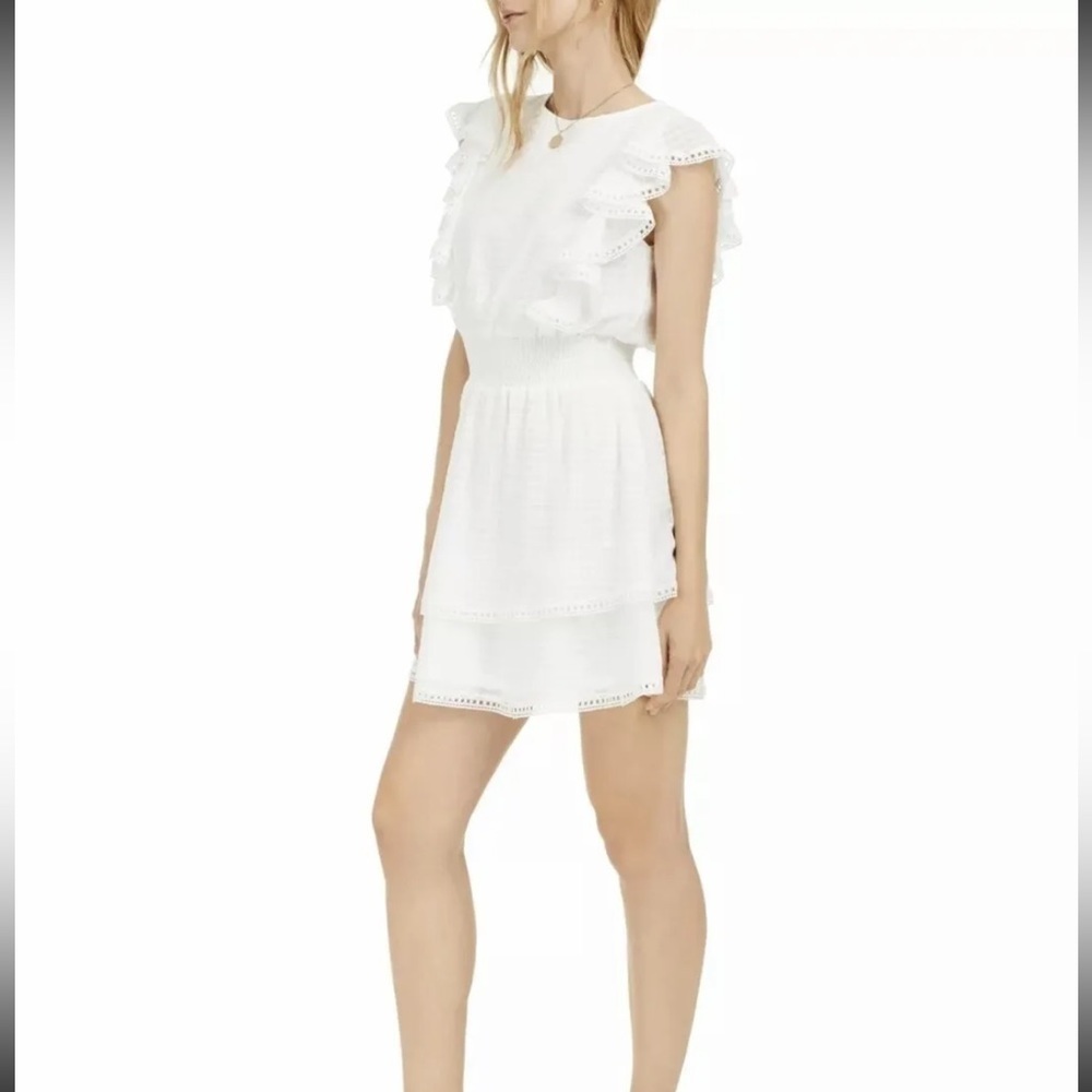 SAGE The Label Ruffled Fit & Flare Dress